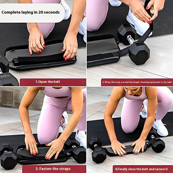 Outdoor Sports Hip Thrust Belt Easy With Dumbbell Non-Slip Padding